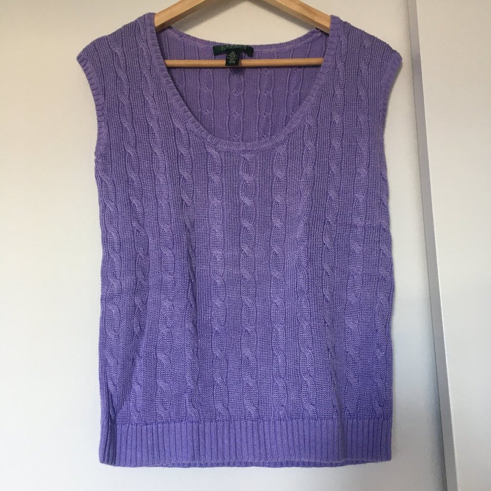 LAUREN Ralph Lauren cable knit sweater vest